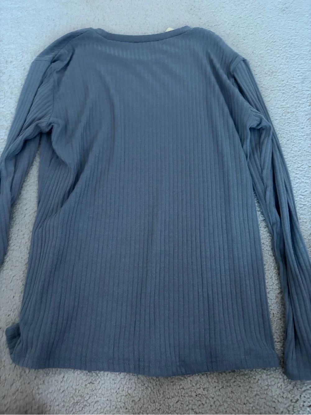 Lou & Grey Slate Ribbed Long-Sleeve Tee